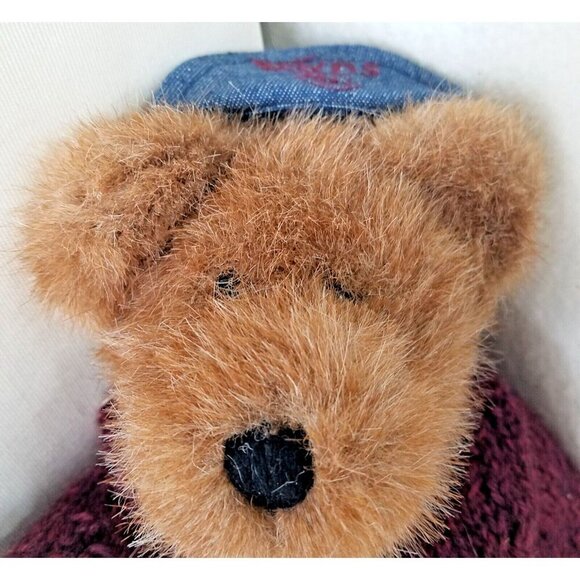 Boyds Bear JB Bean Series LEO BRUINSKI With Jeans, Hat & Sweater (1985-1998) 10" - Picture 3 of 13